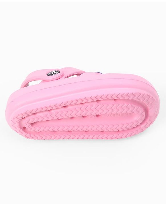 Cute Walk by Babyhug Back Strap Closure Clogs With Bow Applique - Pink
