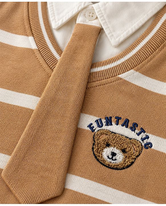 Babyhug 100% Cotton Knit Full Sleeves Sweatshirt and Jogger with Full Length and Dogs Print in Blue