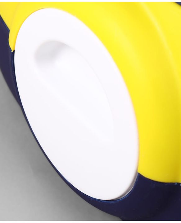 Babyhug 3-In-1 Baby Toilet Training Seat with Anti-Slip Pads - Blue Yellow| Removable Potty Pot| Potty Training Seat| Potty Seat Potty Chair & Step Stool| for Kids 12 months - 5 Years