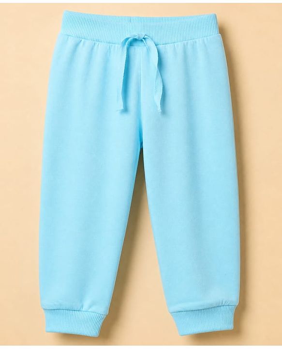 Babyhug Cotton Knit Full Length Jogger Fit Lounge Pant with Tractor Print Pack of 3 in Blue Grey