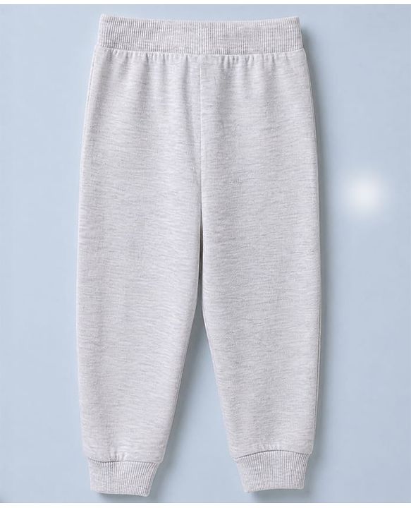 Babyhug Cotton Knit Jogger Fit Full Length Lounge Pant with NYC Print Pack of 3 in Grey