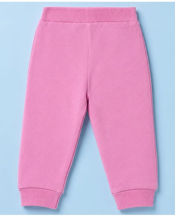 Babyhug 100% Cotton Single Jersey Knit Full Length Lounge Pant With Butterfly & Floral Print Pack of 3 - Blue Pink Green