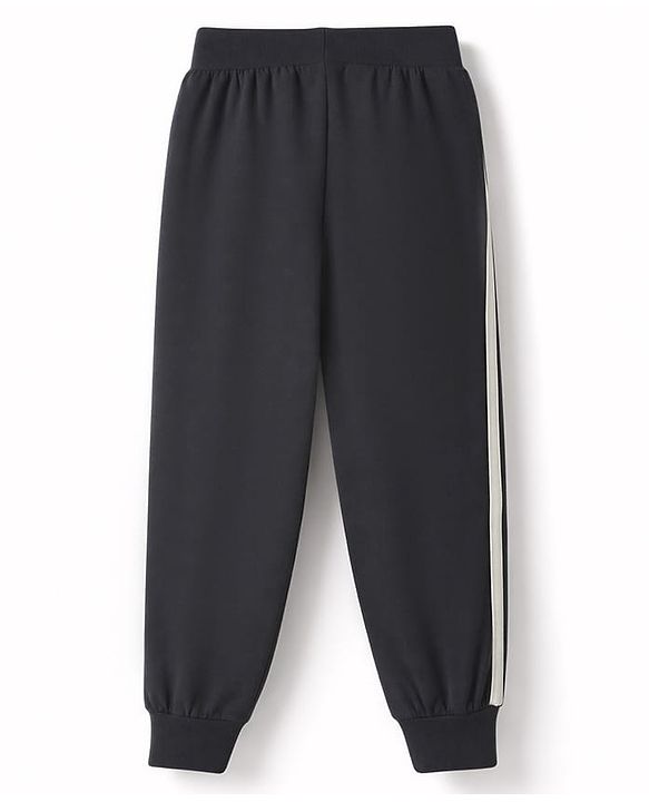 Babyhug 100% Cotton Jersey Knit Full Sleeves Lounge Pants Pack of 3 - Black, Olive & Teal Blue