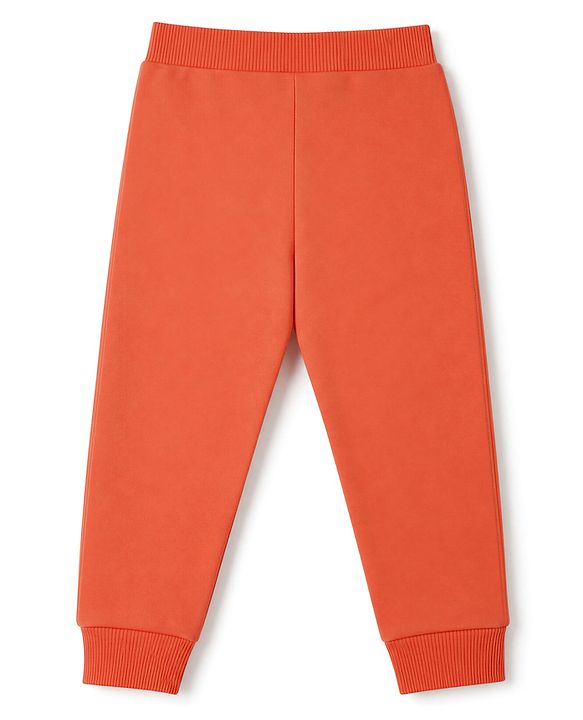 Babyhug 100% Cotton Single Jersey Knit Full Length Lounge Pant with Animals Face Print Pack of 3 - Teal Blue Cream & Rust Orange