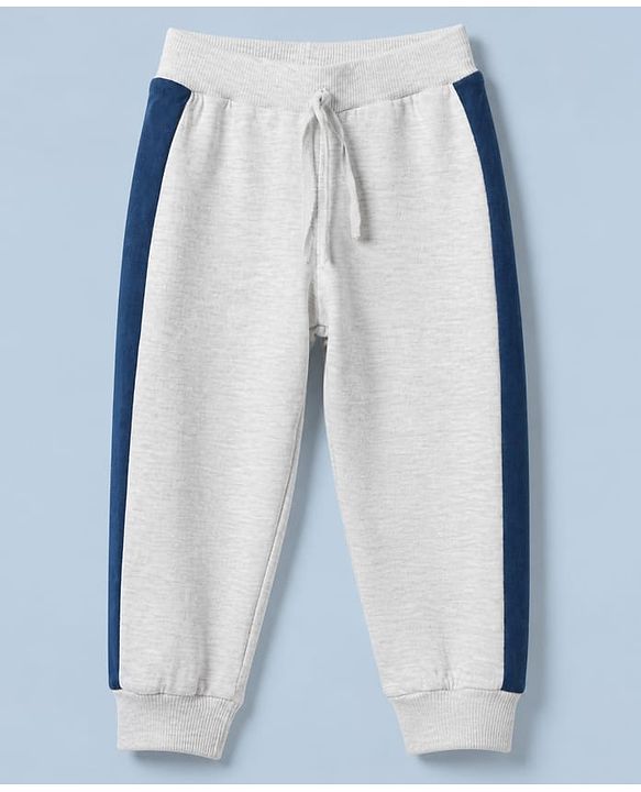 Babyhug Single Jersey Knit Full Length Jogger Lounge Pant and Landscape Print Pack of 3 In Blue Grey Maroon