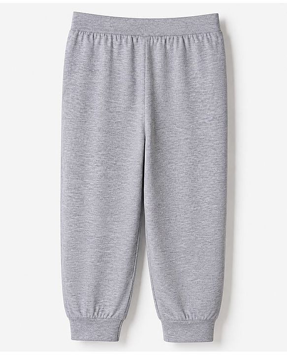 Babyhug Cotton Knit Full Length Lounge Pant With Vehicle Print Pack of 2 - Grey