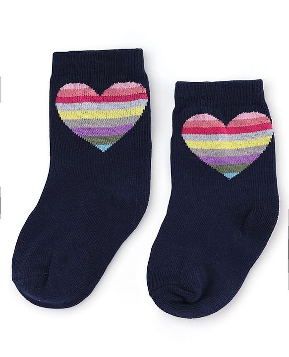 Cute Walk by Babyhug Knit Anti-Bacterial Ankle Length Striped Socks With Polka Dot & Heart Design Pack of 5 - Pink, White & Black