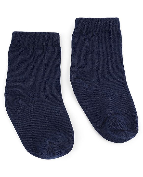 Cute Walk by Babyhug Knit Anti-Bacterial Ankle Length Striped Socks With Heart Design Pack of 5 - Grey & Black