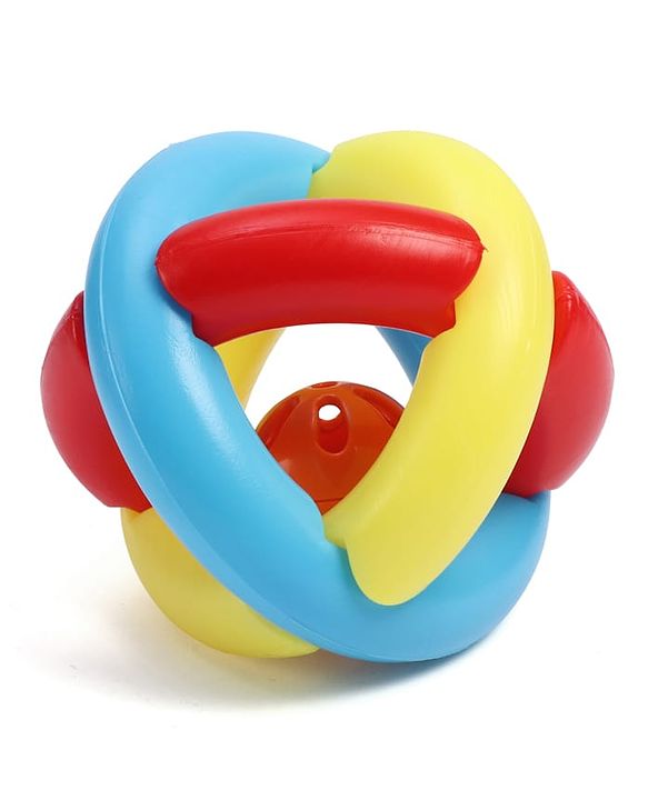 Babyhug Rumble Tumble Rattle Ball| Fun Rattle Toy| Colourful Design| Rattling Sounds| Sensory Play| Grasping & Shaking| Early Learning Toy| Visual Tracking & Auditory Skills