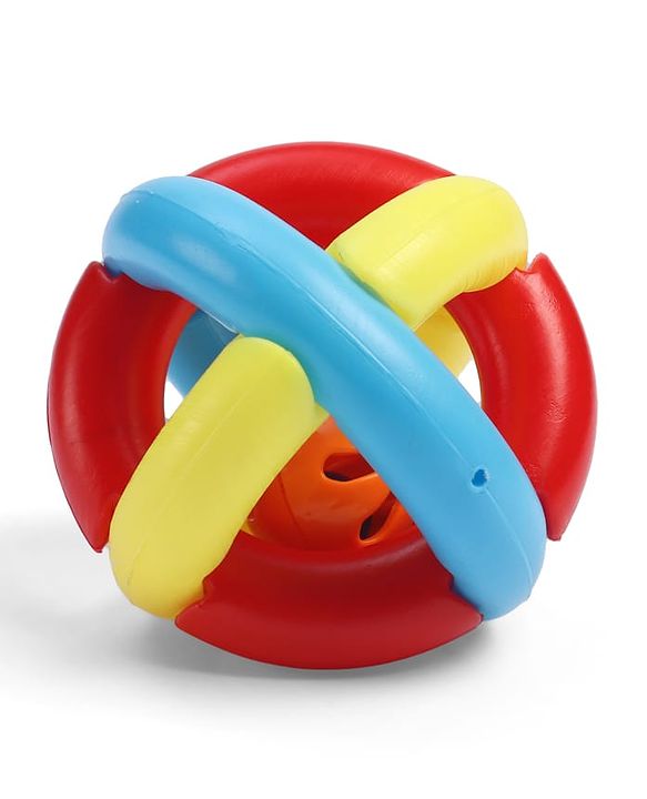 Babyhug Rumble Tumble Rattle Ball| Fun Rattle Toy| Colourful Design| Rattling Sounds| Sensory Play| Grasping & Shaking| Early Learning Toy| Visual Tracking & Auditory Skills