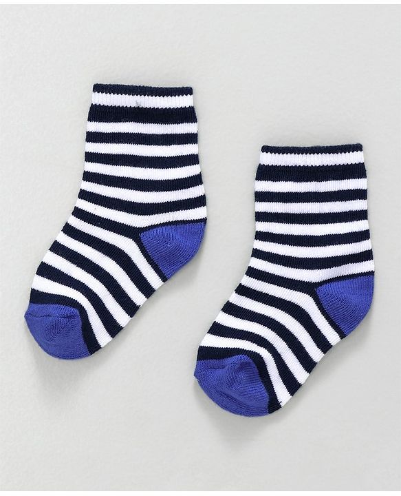 Cute Walk by Babyhug Ankle Length Socks Fish & Diamond Design Pack of 3 - Green White Black
