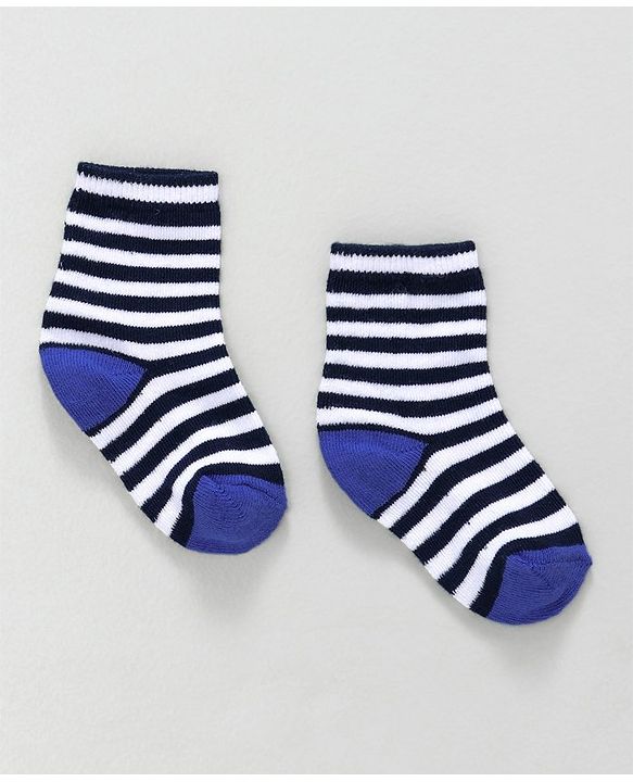 Cute Walk by Babyhug Ankle Length Socks Fish & Diamond Design Pack of 3 - Green White Black