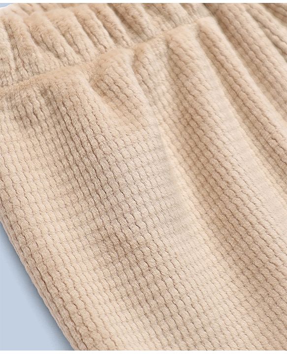 Babyhug Fleece Knit Full Length Pant in Light Pink