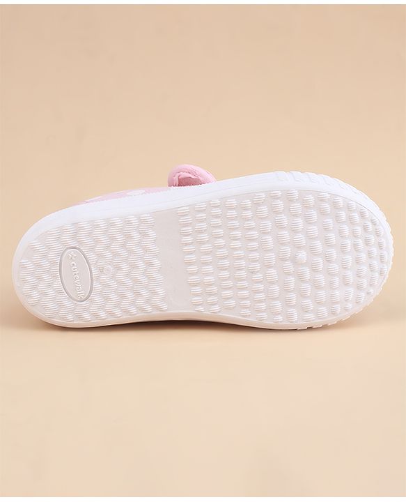 Cute Walk by Babyhug Velcro Closure Casual Shoes With Strawberry Applique - Pink
