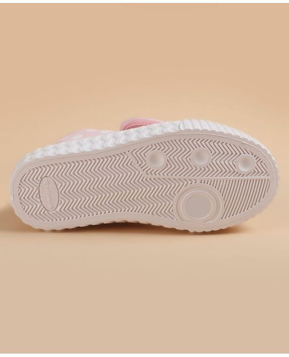 Cute Walk by Babyhug Velcro Closure Casual Shoes With Bow Applique - Pink