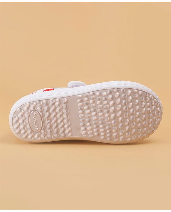 Cute Walk by Babyhug Velcro Closure Casual Shoes With Strawberry Print - Red