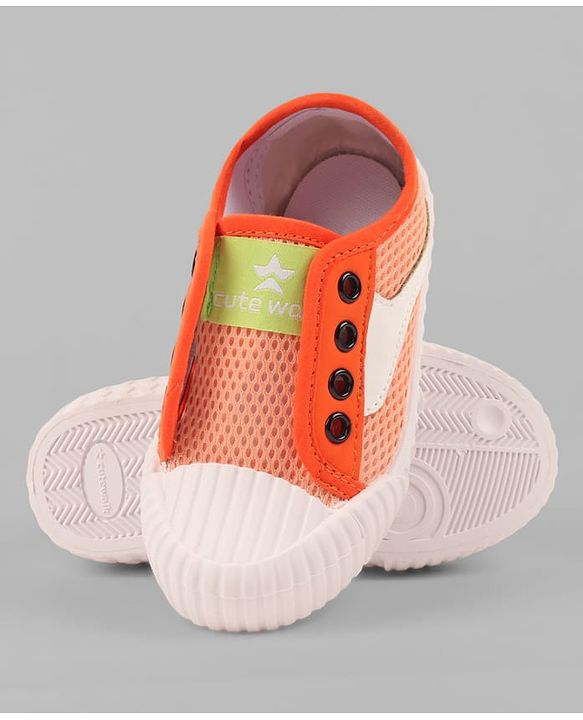 Cute Walk by Babyhug Canvas Single Pair Casual Shoes - Orange