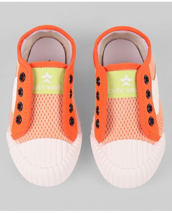 Cute Walk by Babyhug Canvas Single Pair Casual Shoes - Orange