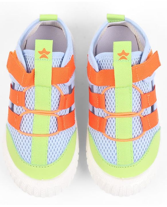 Cute Walk by Babyhug Velcro Closure Sandal With Lace Detailing - Orange