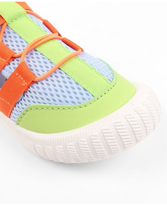 Cute Walk by Babyhug Velcro Closure Sandal With Lace Detailing - Orange