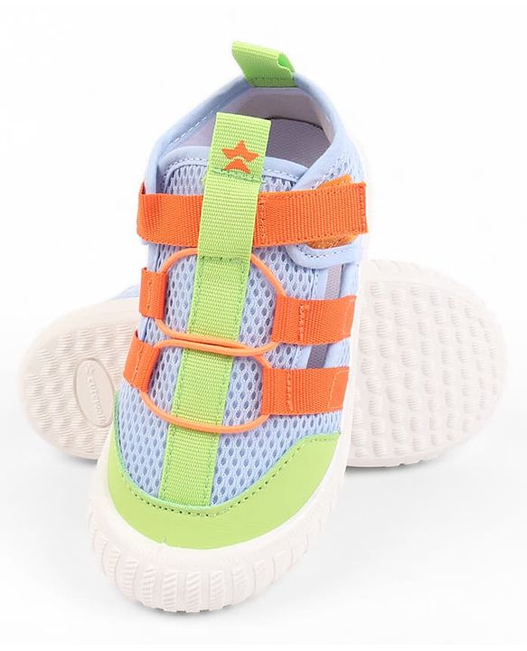 Cute Walk by Babyhug Velcro Closure Sandal With Lace Detailing - Orange