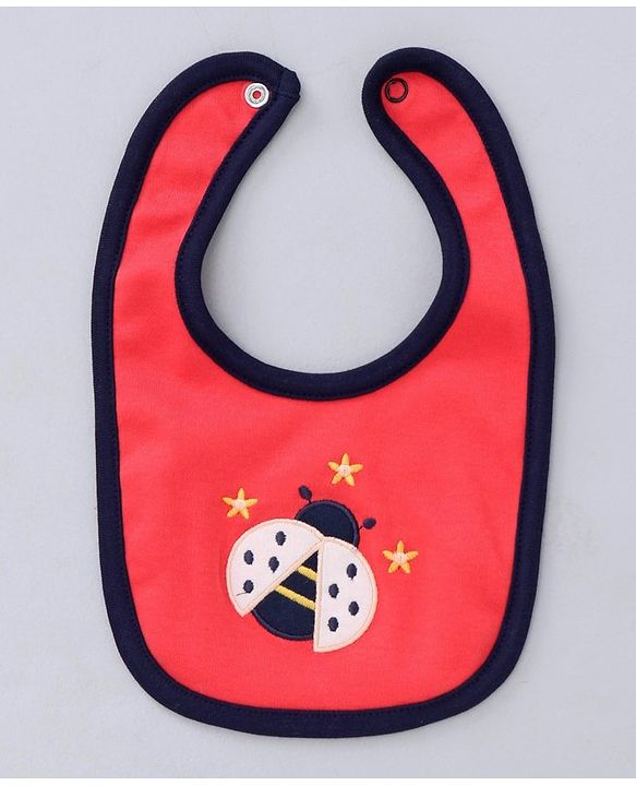 Babyhug Clothing Gift Set Ladybug Embroidery Red white - 5 Pieces