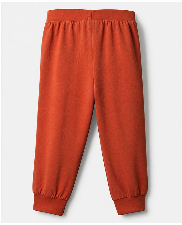 Babyhug Cotton Jersey Knit Full Length Jogger Fit Lounge Pant With Dino Print Pack of 3 - Red Grey Blue