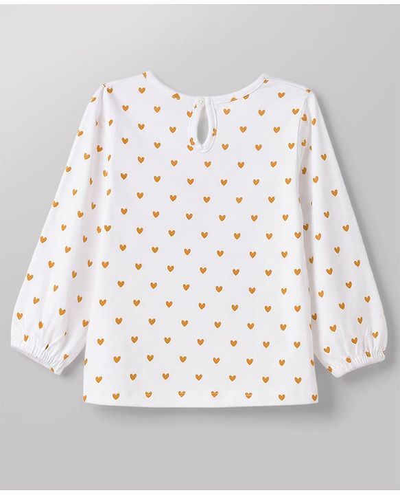 Babyhug Corduroy Woven Frocks with Inner Tee with Full Sleeves and Bunny Applique - Mustard