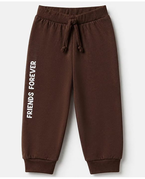 Babyhug Cotton Knit Full Length Lounge Pant with Tiger Print Pack of 3 - Green Maroon Beige