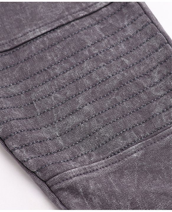 Babyhug Cotton Terry Knit Solid Full Length Track Pants - Grey