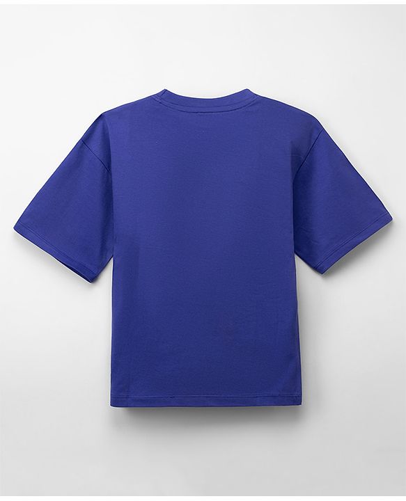 Pine Kids Marvel 100% Cotton Single Jersey Knit T-Shirts with Half Sleeves and Hulk Reversible Sequins - Purple