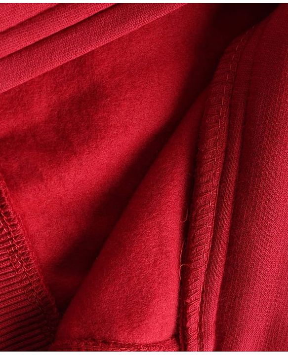 Babyhug Fleece Knit Full Sleeves Front Open Heavy Gauge Warm Sweatshirt With Awesome Player Print - Red
