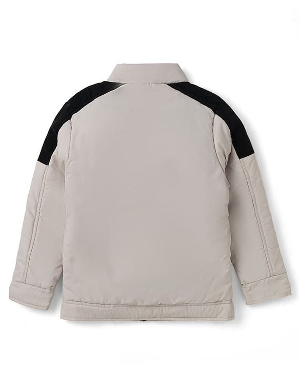 Pine Kids Woven Full Sleeves Padded Jacket - Off White