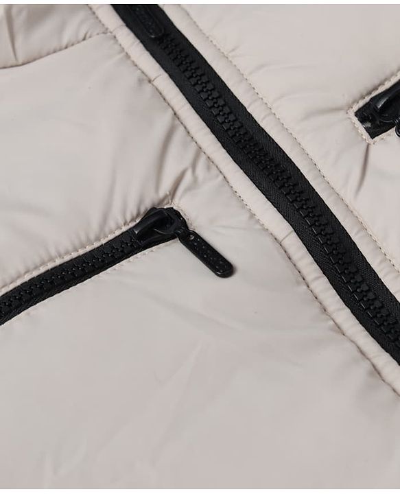 Pine Kids Woven Full Sleeves Padded Jacket - Off White