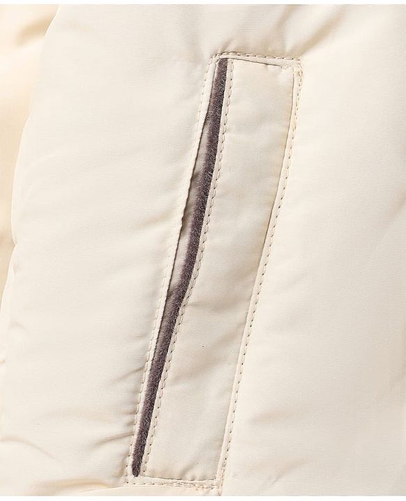 Pine Kids Woven Jacket with Full Sleeves - Cream