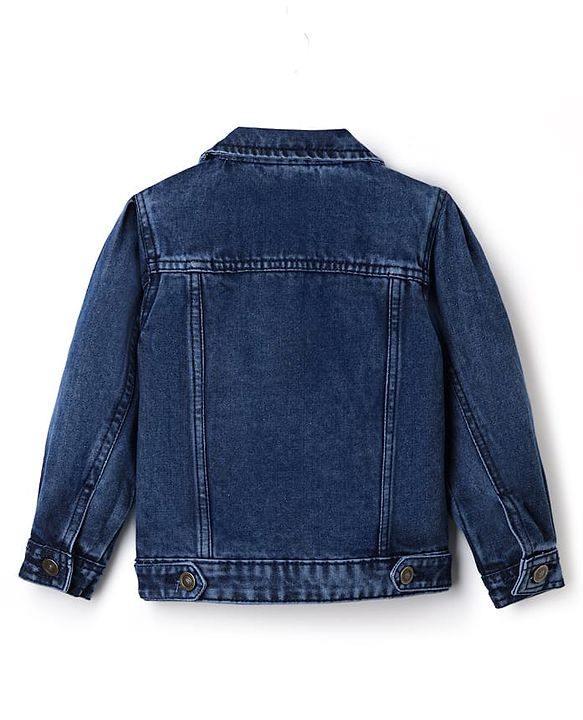 Pine Kids 100% Cotton Full Sleeves Denim Jacket - Blue