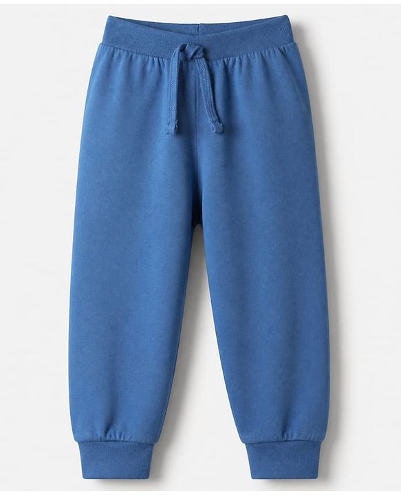 Babyhug Cotton Jersey Knit Full Length Track Pants with Camouflage Print Pack of 3 in Blue Green & Red