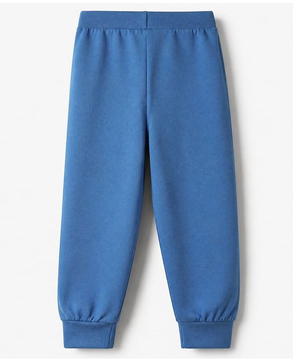 Babyhug Cotton Jersey Knit Full Length Track Pants with Camouflage Print Pack of 3 in Blue Green & Red