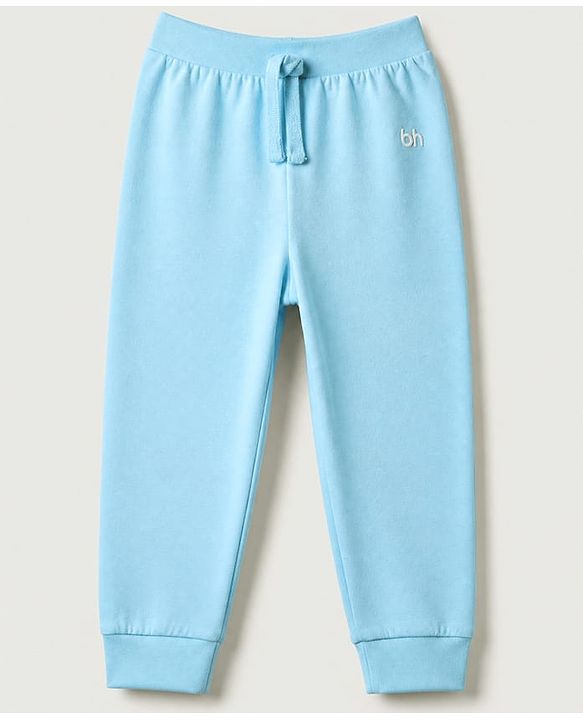 Babyhug Cotton Knit Jogger Fit Full Length Lounge Pants Pack of 3 - Yellow Orange Blue