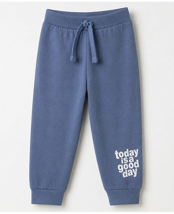 Babyhug Cotton Jersey Knit Full Length Joggers with Star Print Pack of 3 - Green Blue & Peach