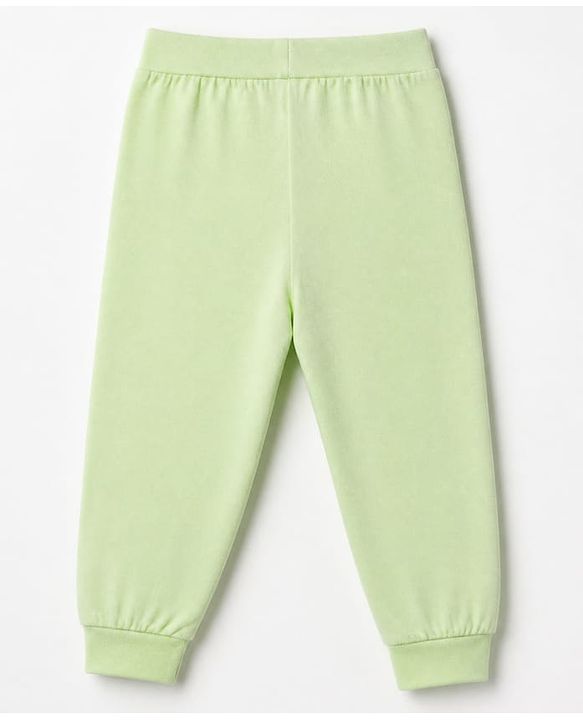 Babyhug Cotton Jersey Knit Full Length Joggers with Star Print Pack of 3 - Green Blue & Peach