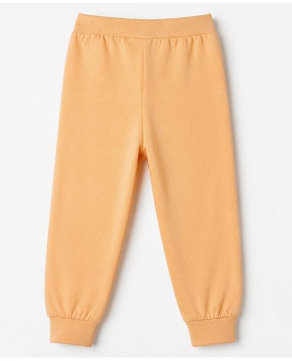 Babyhug Cotton Jersey Knit Full Length Joggers with Star Print Pack of 3 - Green Blue & Peach
