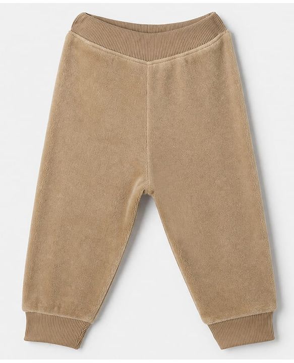Babyhug Knit Full Sleeves Winter Wear Suits with Bear Applique - Beige