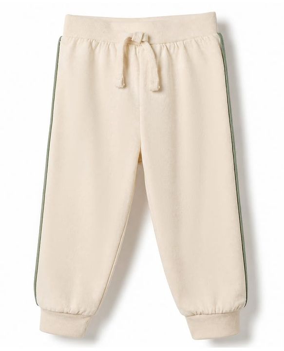 Babyhug Cotton Jersey Knit Full Length Jogger Fit Solid Lounge Pant with Camouflage Pack of 3 in Green Beige