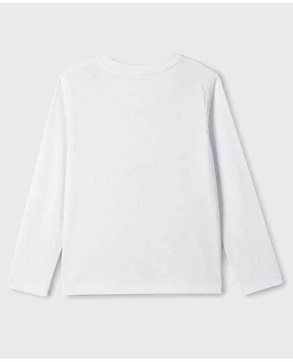 Pine Kids Pullover with Full Sleeves and Cloud Design - Red