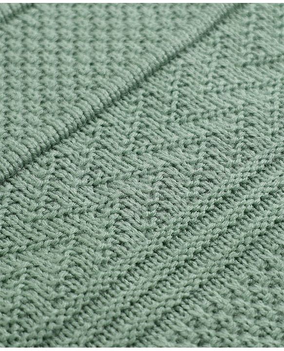 Pine Kids Knit Pullover with Full Sleeves in Green for 4-5 Years