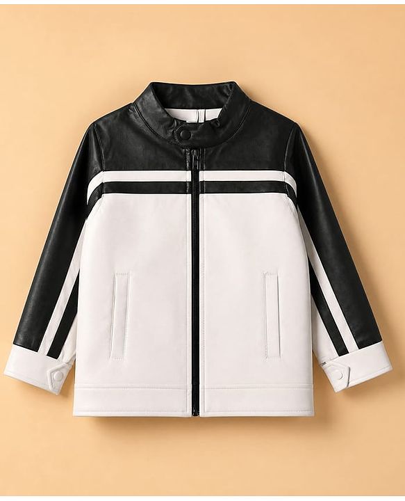 Pine Kids Woven Jackets with Full Sleeves in White