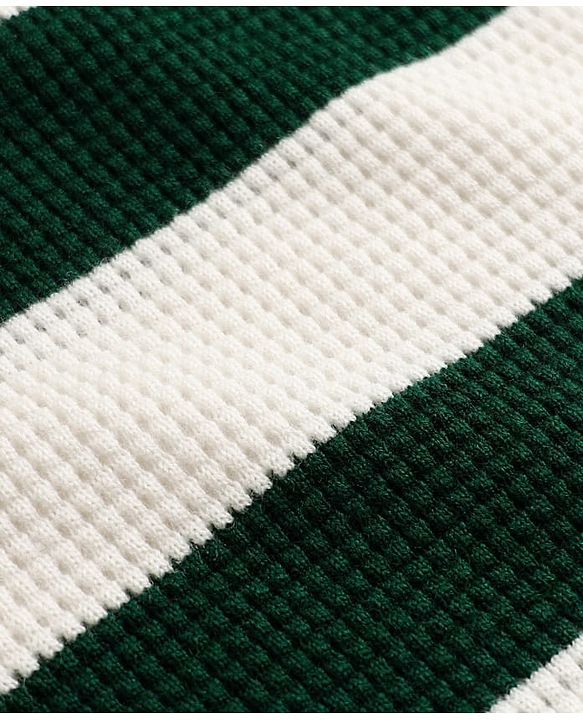 Pine Kids Knit Pullover with Full Sleeves and Striped Design in White