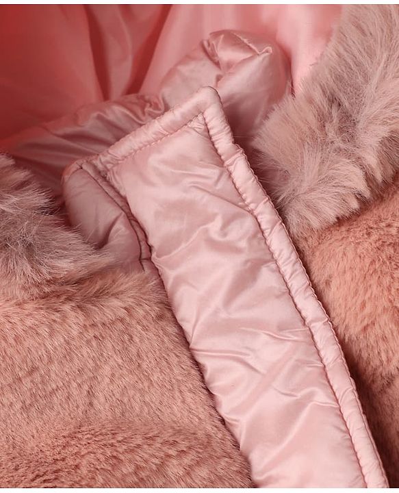 Pine Kids Full Sleeves Woven Padded/Quilted/ Winter Jacket in Pink