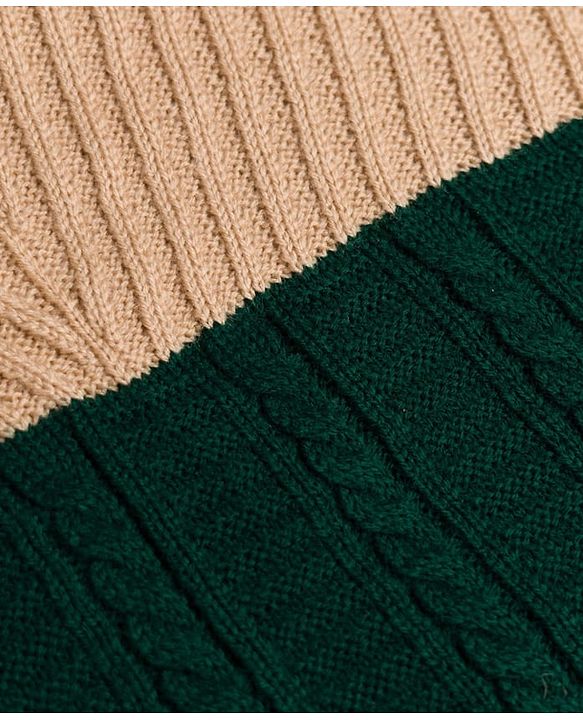 Pine Kids Knit Full Sleeves Pullovers With Cable KNit Design - Maroon